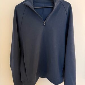 Lululemon Smooth Spacer Quarter Zip in Navy